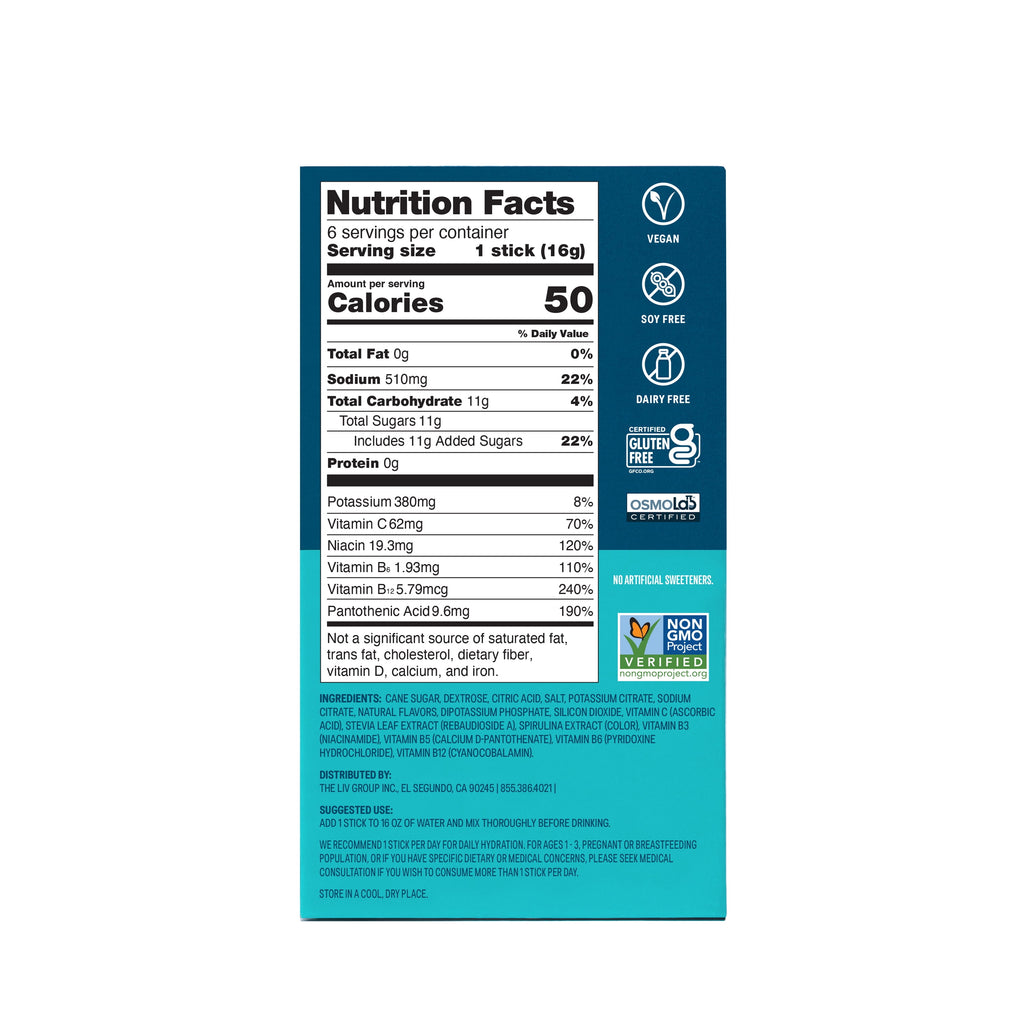 Liquid I.V.® Watermelon Hydration Multiplier® Powdered Electrolyte Drink Mix, 6 Count Packets