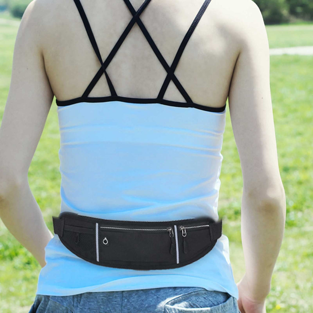 YFGEFTR Slim Running Belt for Women Men, Runners Fanny Pack Phone Holder, Runner Belt for Slim Running Walking Cycling Camping Gym, Running Gear Accessories