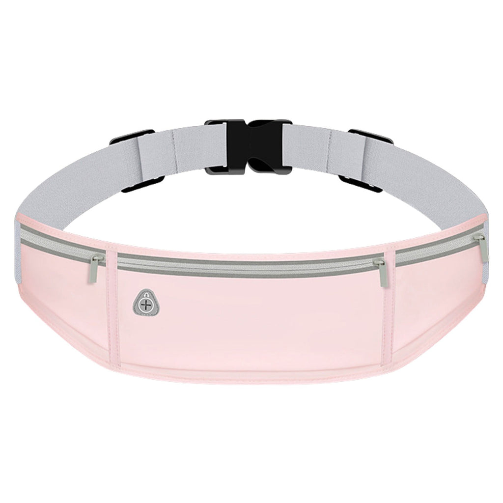 Harlier Slim Running Belt for Women Men-Runners, Phone Holder Fanny Pack, Adjustable Bounce Free Waist Pouch bag for Workout, Money Belt, Run Gear Accessories - Black