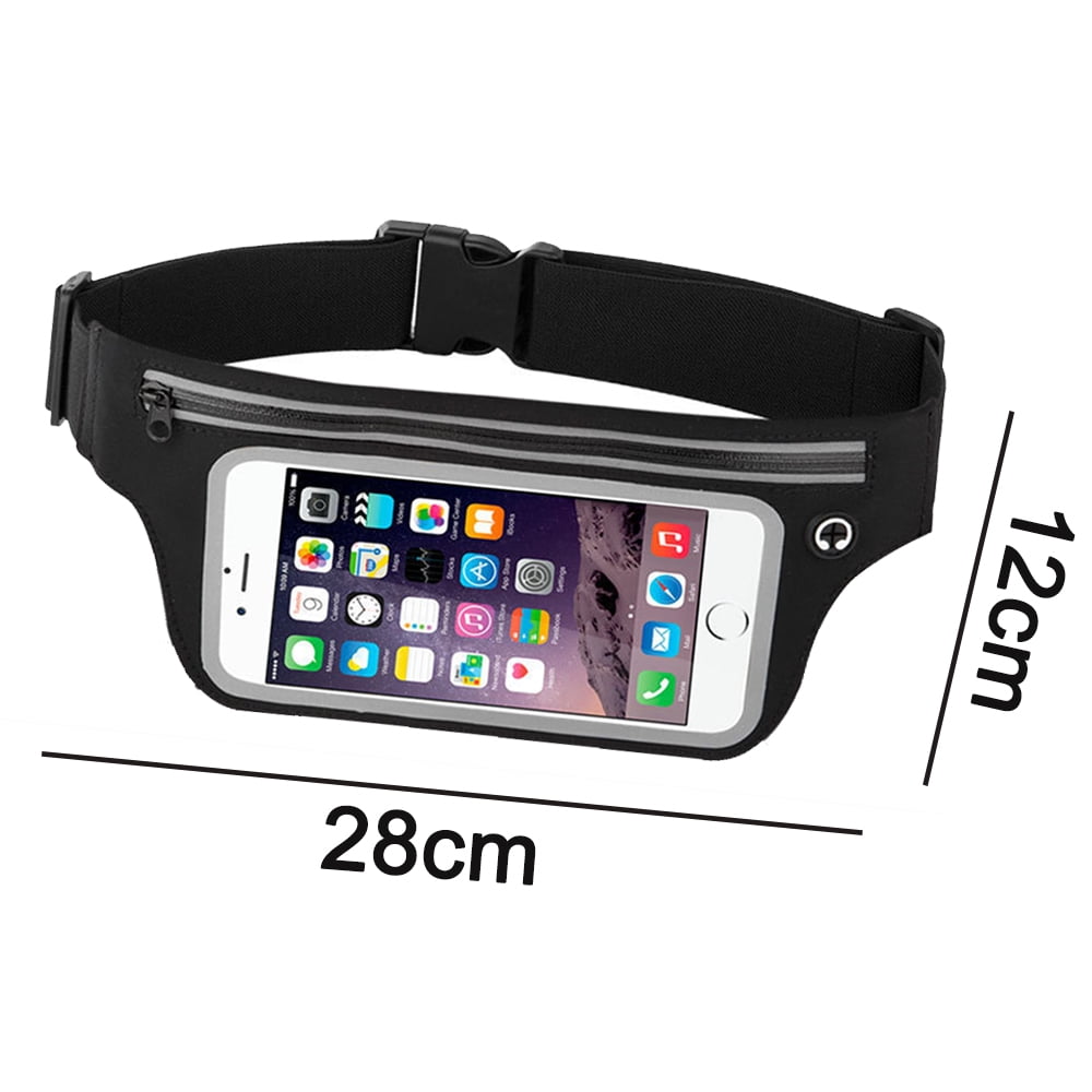 Paraugas Running Waist Pack Phone Holder Slim Workout Fanny Pack with Touchscreen Case Pocket