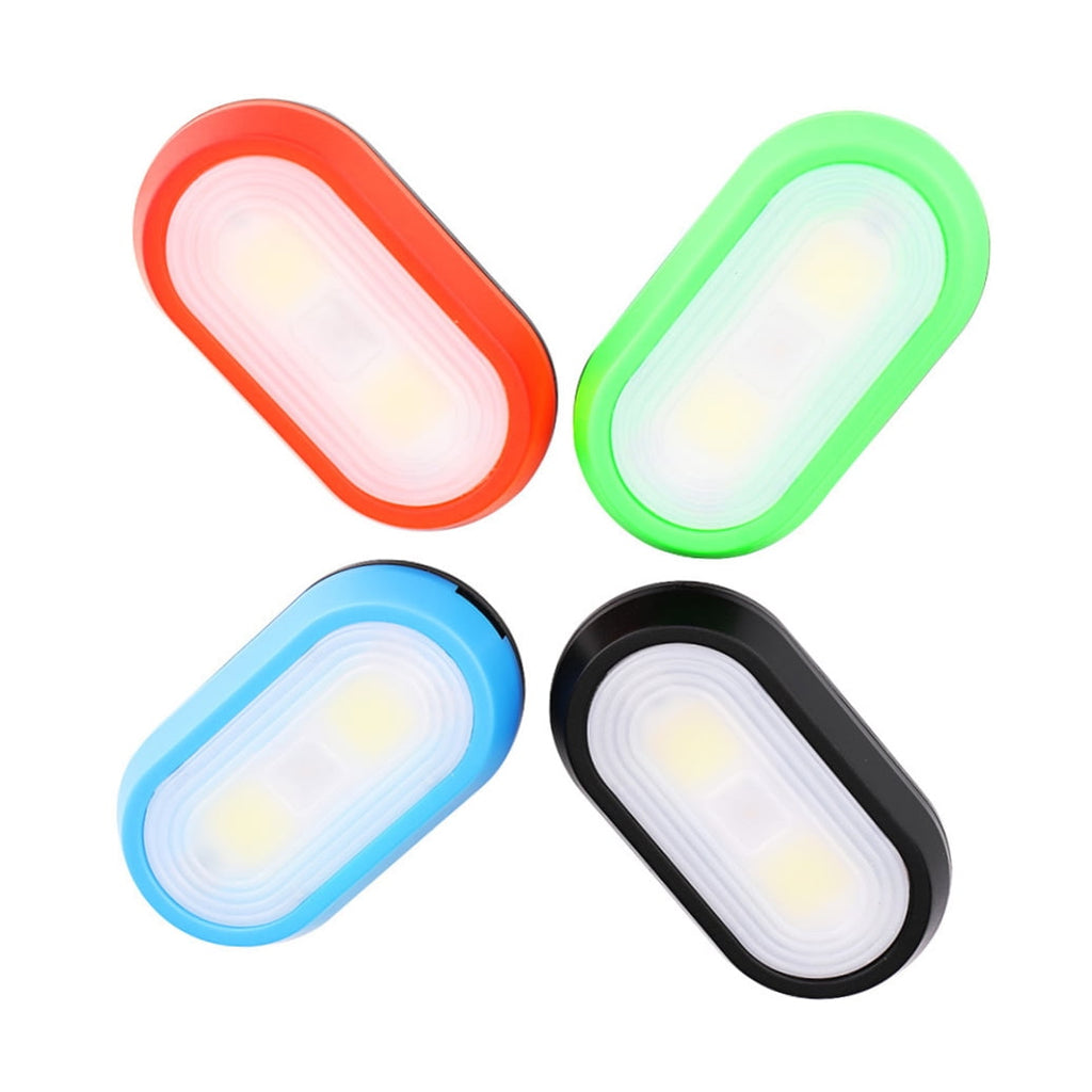 HONMEET 4Pcs Slim LED Running Light with Clip on Assorted Color for Reflective Night Run Safety