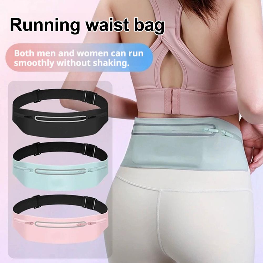 Slim Running Belt Waist Bag SOLA 4 Colors BlackGreyBluePink
