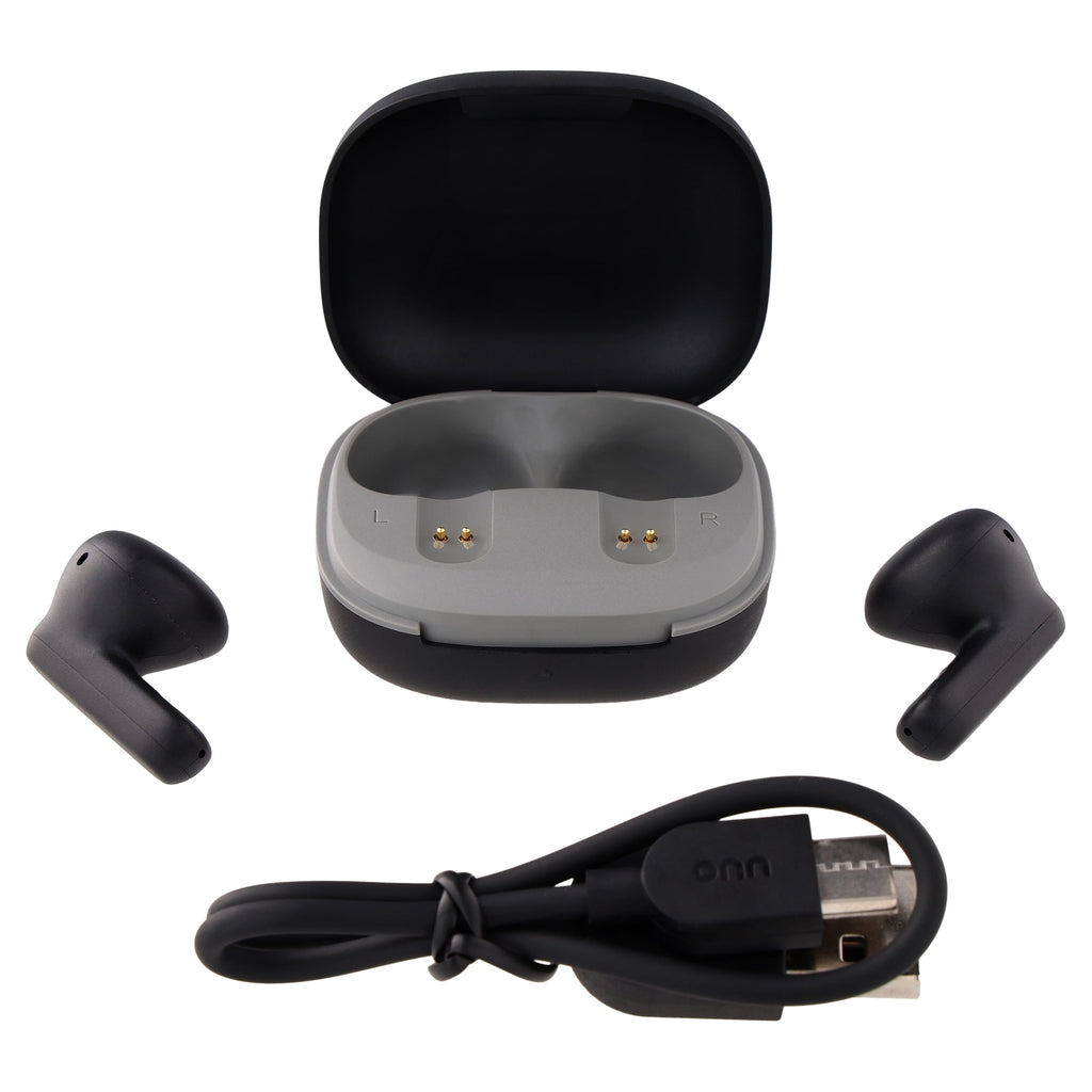 onn Mini Sticks Black Wireless Bluetooth Earbuds with Environmental Noise Canceling