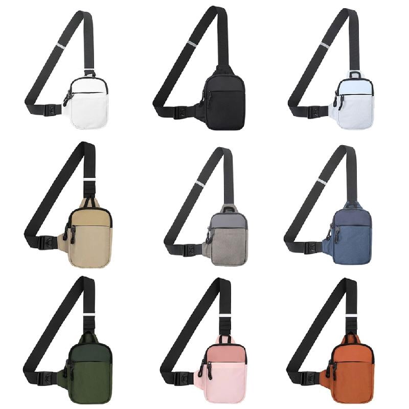 Sports Men Chest Bag Water Waist Pack Running Phone Holder Crossbody Slings Bag Outdoor Sports Accessory