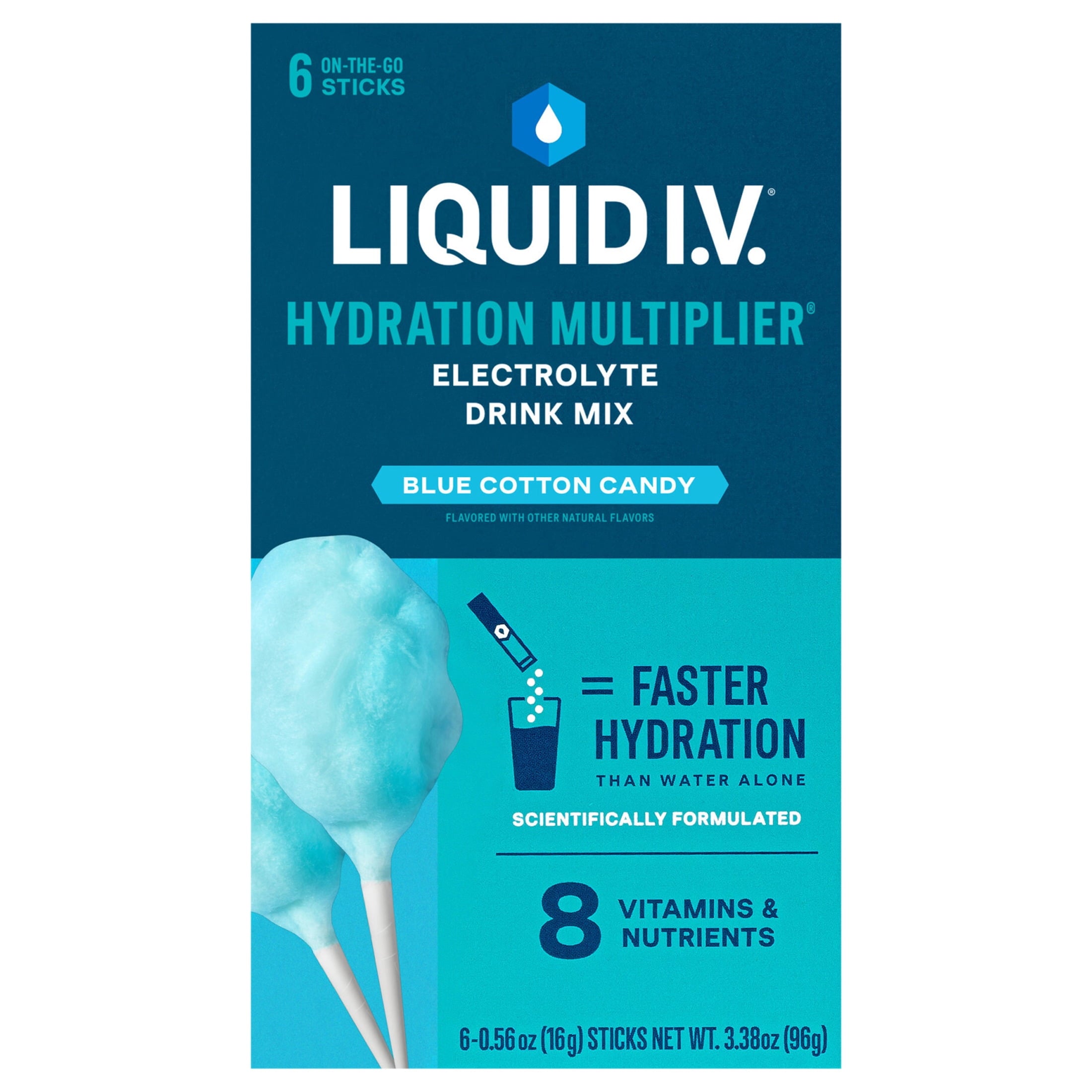 Liquid I.V.® Lemon Lime Hydration Multiplier® Powdered Electrolyte Drink Mix, 6 Count Packets