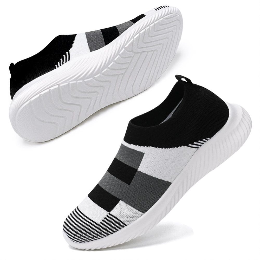 Ablanczoom Womens Sneakers Running Shoes Slip-on Fitness Sports Walking Tennis Flats
