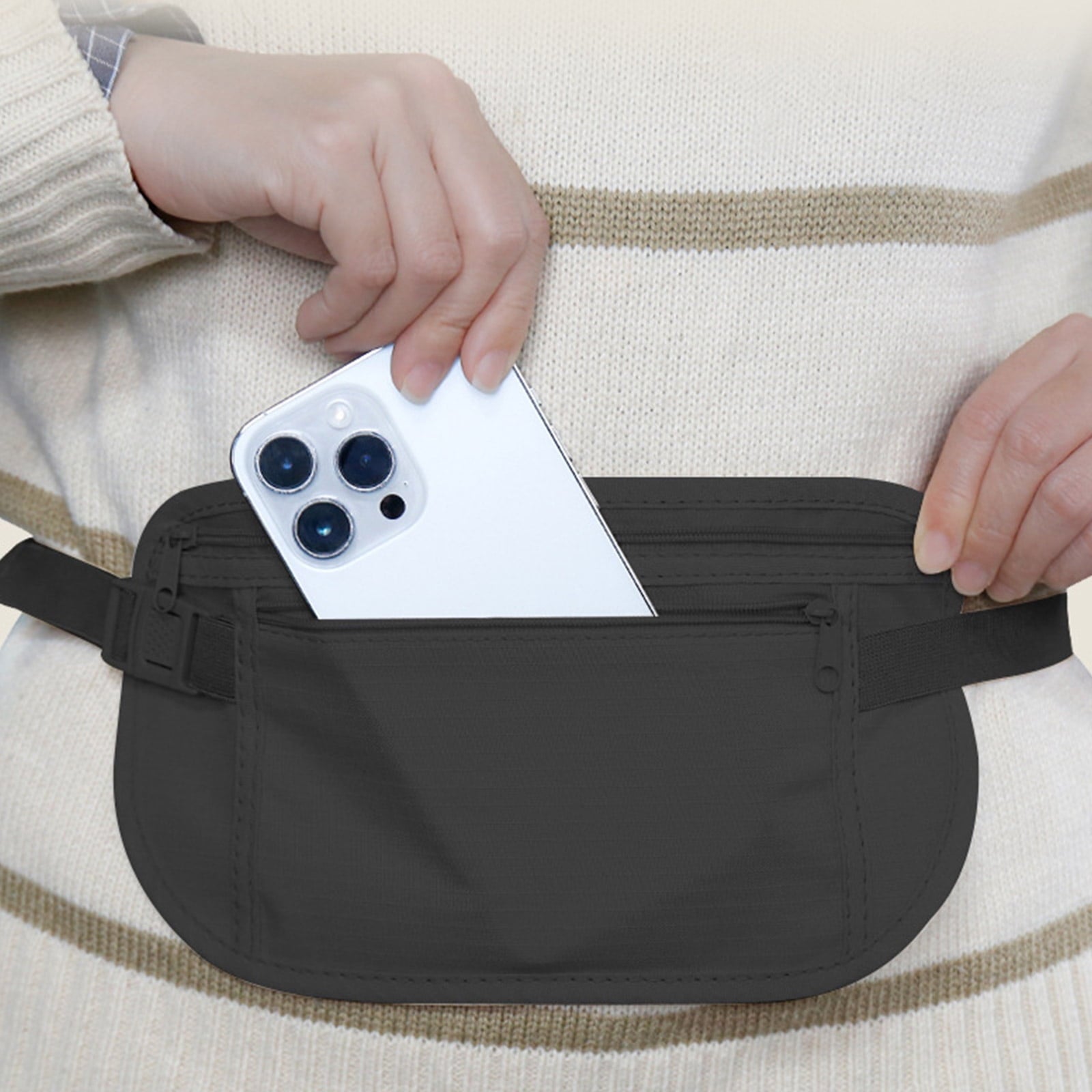 Thin Running Belt Fannys Pack Runners Phone Holder Waist Bag,Waist Belt Travel Money Belt Running Gear Accessories Gifts