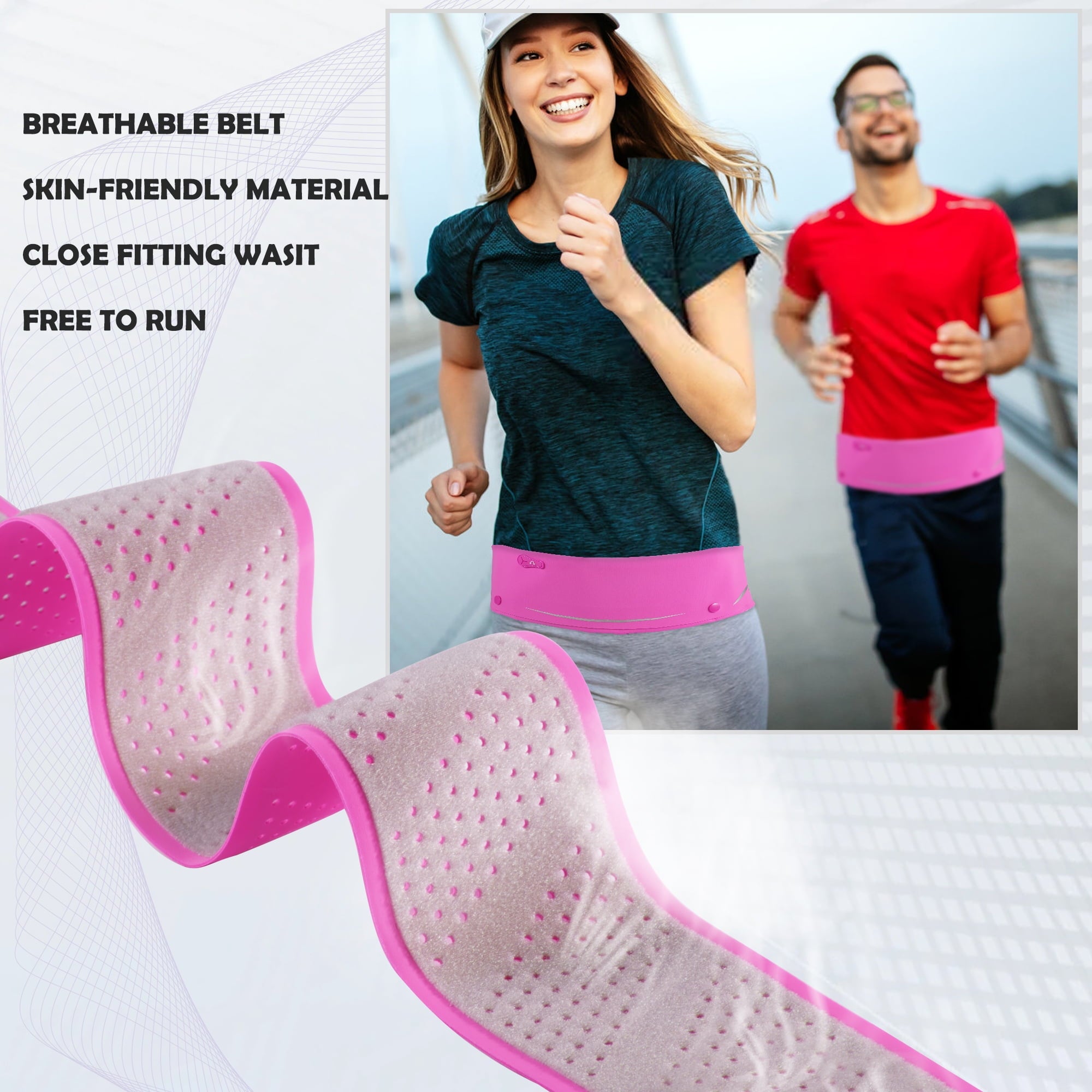 LUXMO LUXURY MOBILE Slim Running Belt Fanny Phone Holder for Running
