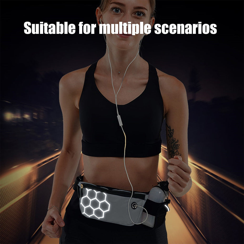 BRELIL 3Pcs Hydration Running Waist Pack, Unisex Water Bottle Belt for Marathon Training, Waterproof Lightweight Fitness Gear for Outdoor Sports Hiking Cycling Phone Holder