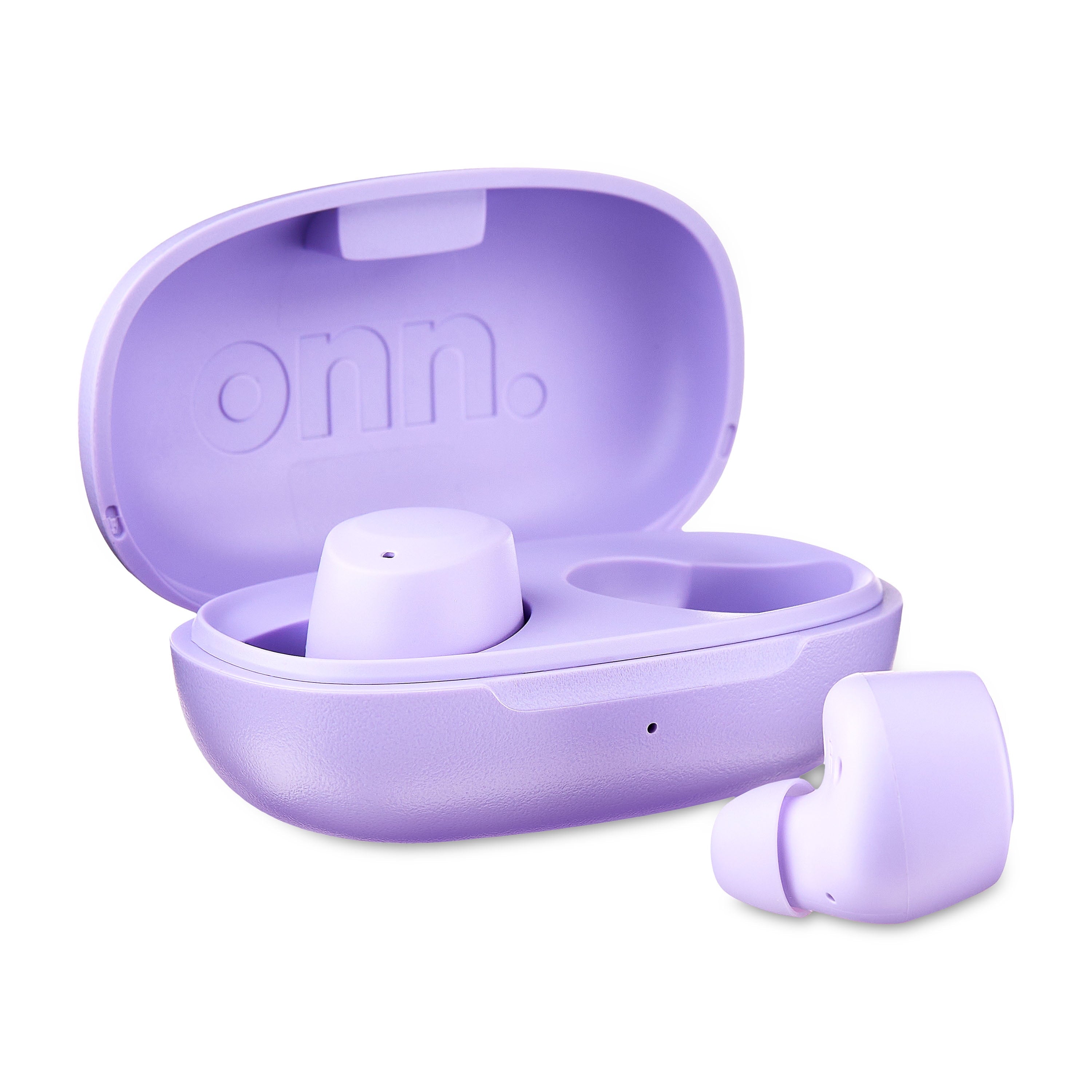 Onn Bluetooth Earphones with Charging Case and Touch Control, Black