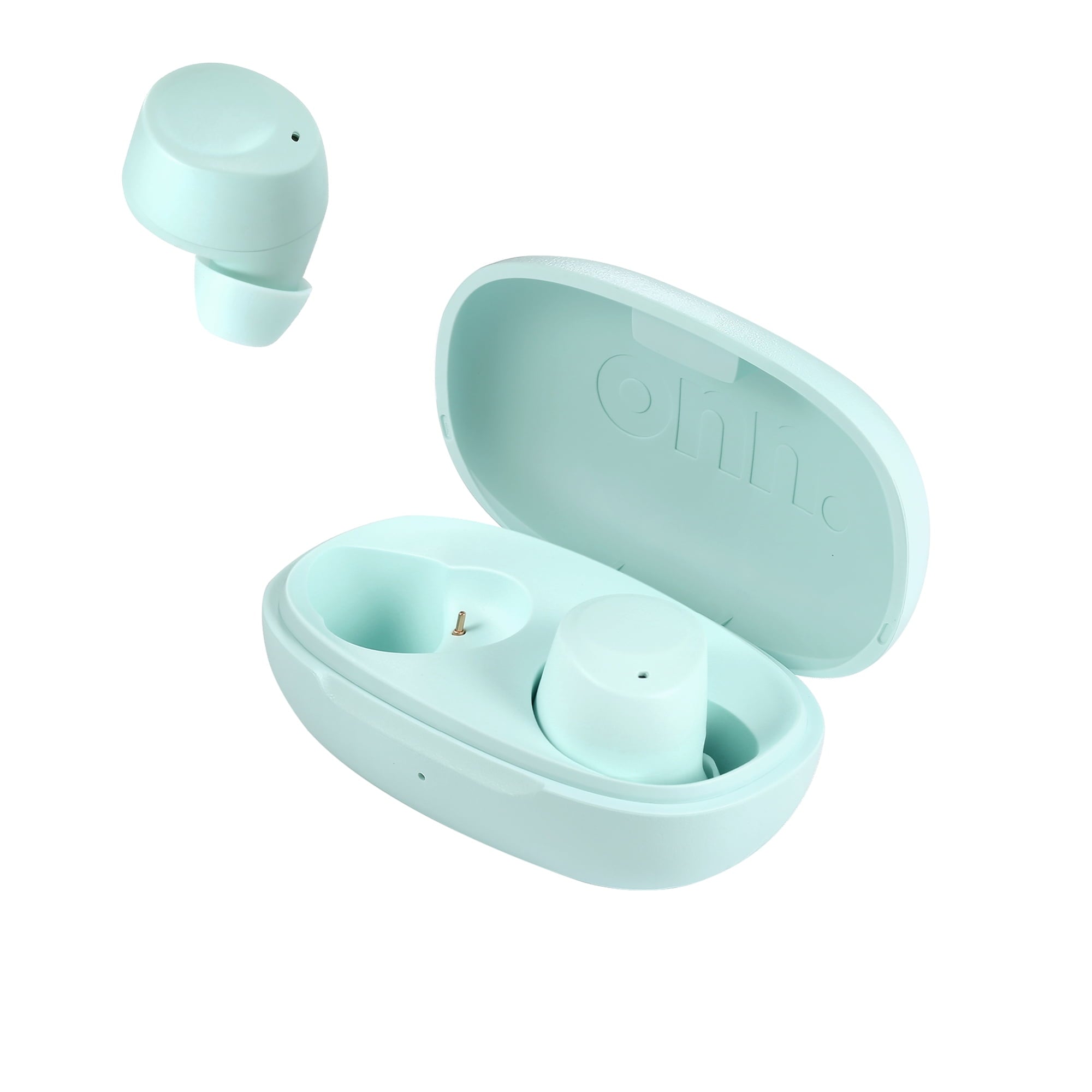 Onn Bluetooth Earphones with Charging Case and Touch Control, Black